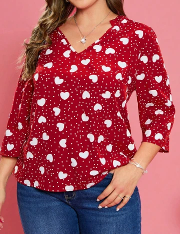 Bluza Emery Rose Curve, rosu