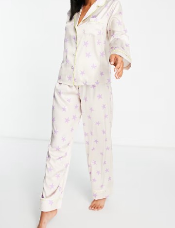 Camasa pijama ASOS, crem