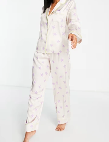 Camasa pijama ASOS, crem