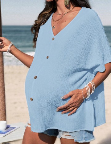 
						Bluza SHEIN Maternity, albastru