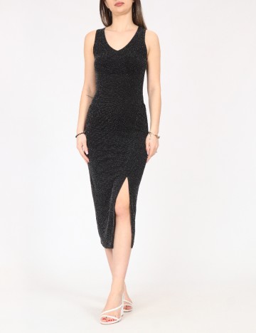 
						Rochie medie River Island, negru/argintiu