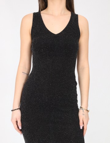 Rochie medie River Island, negru/argintiu