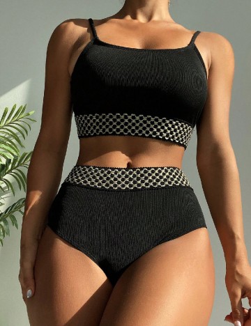 
						Costum de baie SHEIN, negru