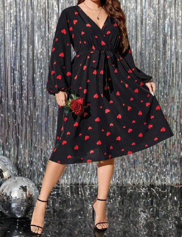 
						Rochie medie SHEIN CURVE, negru