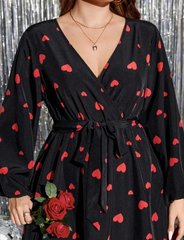 Rochie medie SHEIN CURVE, negru