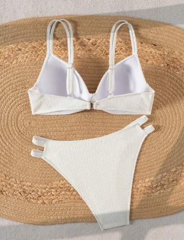 Costum de baie SHEIN, alb