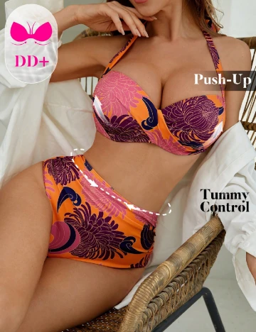 Costum de baie SHEIN, mix culori