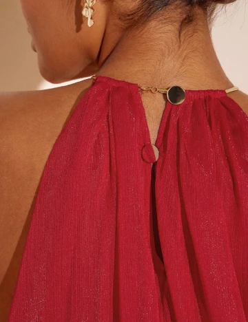 Rochie scurta Haute Plus Size, rosu