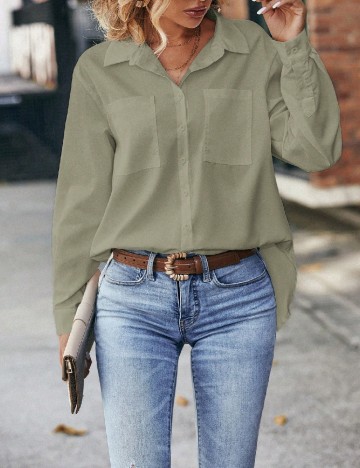 
						Camasa SHEIN, verde