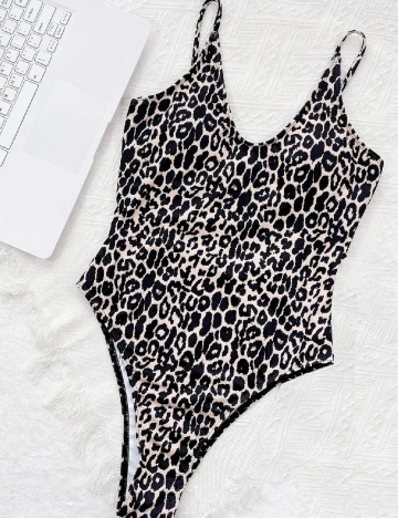 Costum de baie SHEIN, animal print
