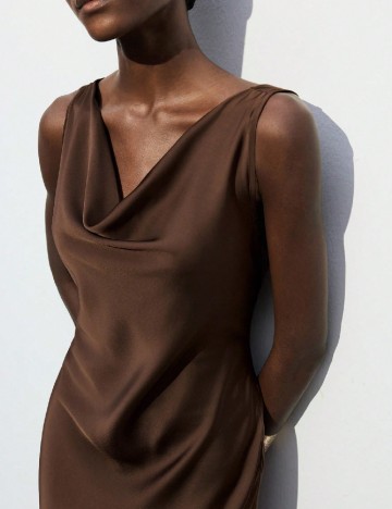 Rochie lunga SHEIN, maro