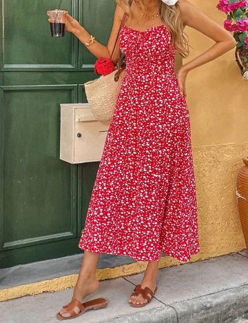 Rochie medie SHEIN, rosu