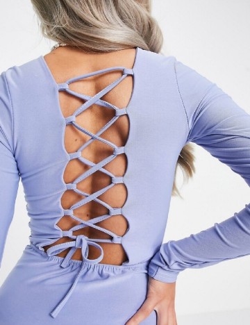 Rochie lunga Femme Luxe, mov