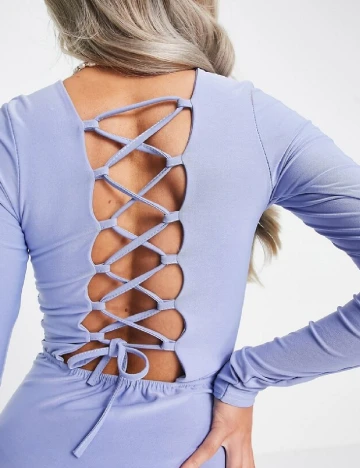 Rochie lunga Femme Luxe, mov