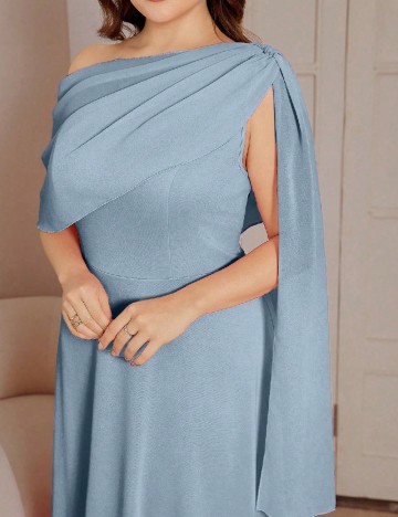 Rochie lunga SHEIN CURVE, bleu