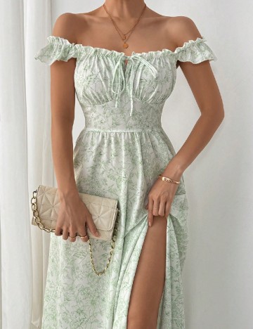 Rochie lunga SHEIN, verde