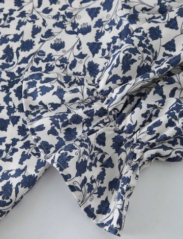 Bluza SHEIN CURVE, albastru/alb