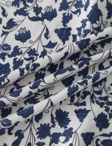 Bluza SHEIN CURVE, albastru/alb