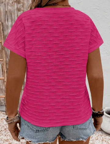 Tricou SHEIN CURVE, roz