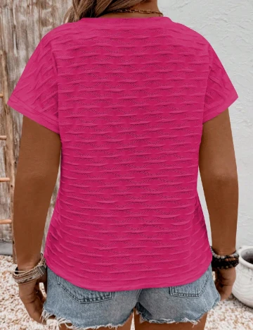 Tricou SHEIN CURVE, roz