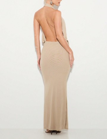 Rochie lunga KIZN, crem