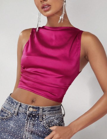 Top SHEIN, magenta