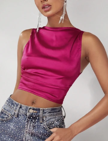 Top SHEIN, magenta