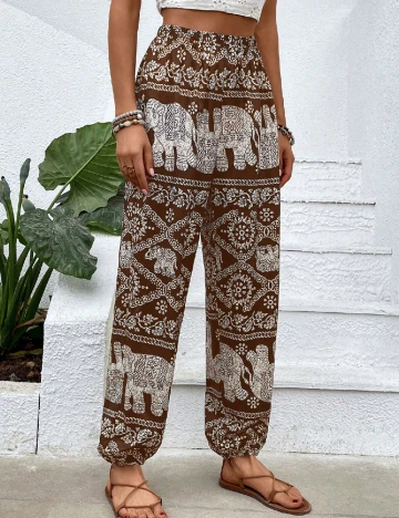 Pantaloni SHEIN, maro