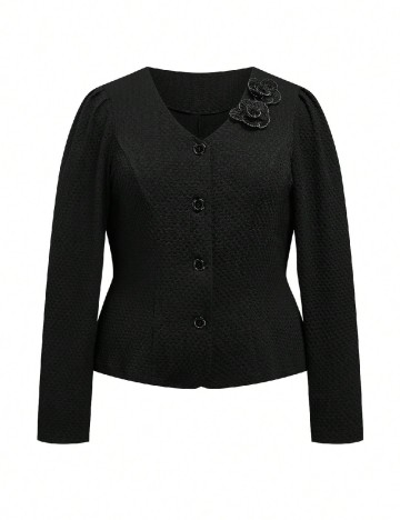 
						Jacheta Emery Rose Curve, negru