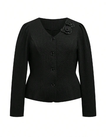 Jacheta Emery Rose Curve, negru