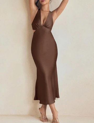 Rochie lunga SHEIN, maro