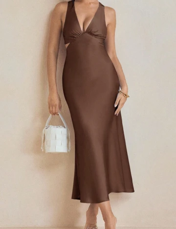 Rochie lunga SHEIN, maro