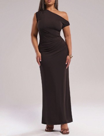 
						Rochie lunga SHEIN CURVE, maro