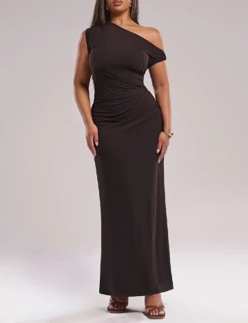 Rochie lunga SHEIN CURVE, maro