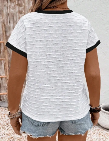 Tricou SHEIN CURVE, alb