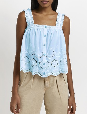 
						Top River Island, bleu