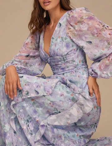 Rochie lunga SHEIN, floral print