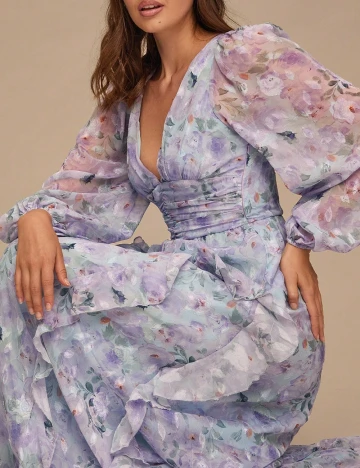 Rochie lunga SHEIN, floral print