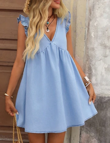 Rochie scurta SHEIN, bleu