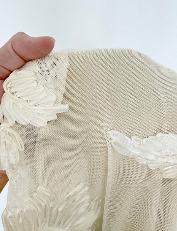 Fusta SHEIN CURVE, ecru