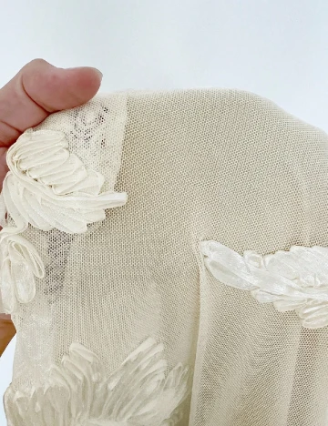 Fusta SHEIN CURVE, ecru