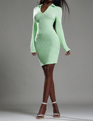 Rochie scurta SHEIN, verde
