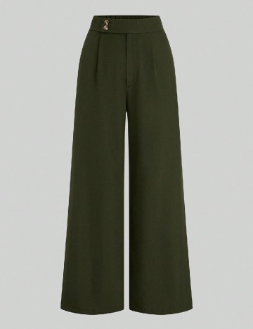 
						Pantaloni SHEIN CURVE, verde inchis