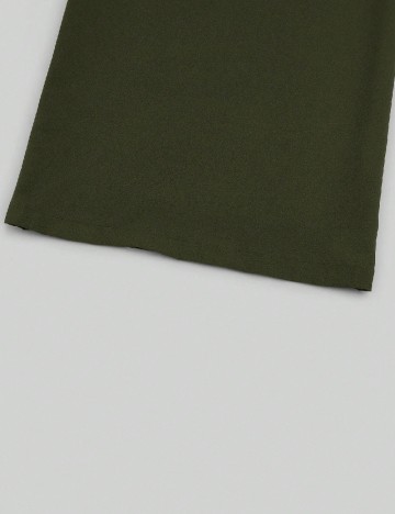 Pantaloni SHEIN CURVE, verde inchis