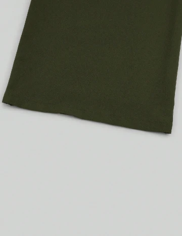 Pantaloni SHEIN CURVE, verde inchis