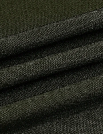 Pantaloni SHEIN CURVE, verde inchis