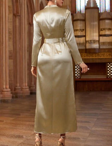 Rochie lunga SHEIN, crem