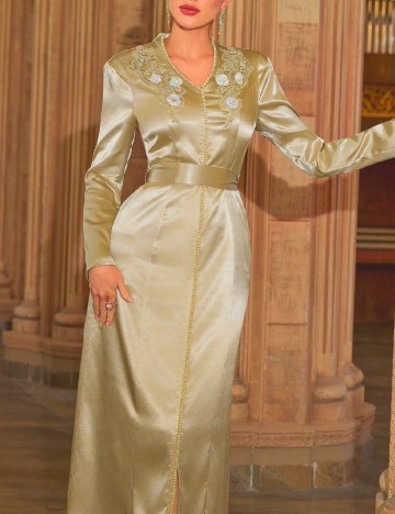 Rochie lunga SHEIN, crem