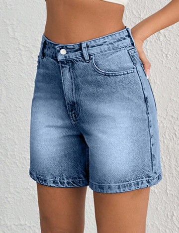 Pantaloni scurti SHEIN, albastru