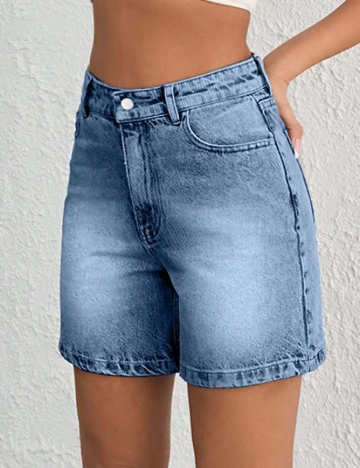 Pantaloni scurti SHEIN, albastru